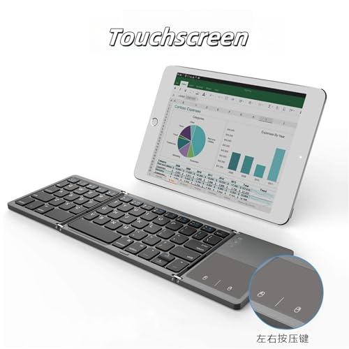 Clavier bluetooth pliable mini et nomade pour travailler en train