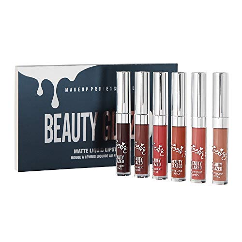 Jooayou Rouge à Lèvres Matte, Liquid Matte Lipstick, Longue Durée Rouge à Lèvres Kit, Hydratant Rouges à lèvres Mat Liquides,Set de 6