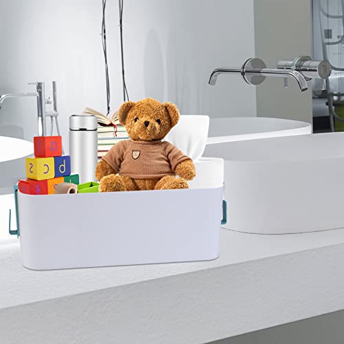 Bett Organizer zum Einhängen, Sylanda Robuste Hängebett Organizer Aufbewahrungskorb mit 2 Abnehmbarer Haken Nachttisch Bettablage Betttasche Aufbewahrungstasche für Buch Magazin Spielzeug Handy - Image 7