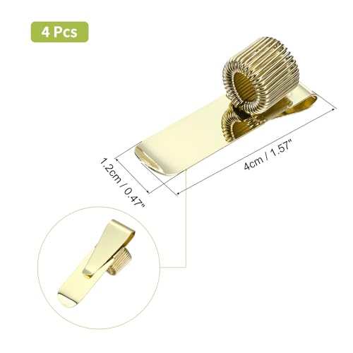 Porte-stylo réglable en métal doré PATIKIL pour carnet et bloc-notes