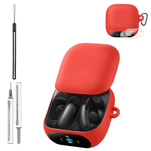 Anker Soundcore Liberty 5 Pro�Ή��P�[�X�J�o�[ �\�t�g�X�N���[���v���e�N�^�[2���t���A�V���R���ی�J�o�[�A �ϏՌ��� ���h�~�P�[�X �L�[�`�F�[��&�X�g���b�v�t���A���b�h