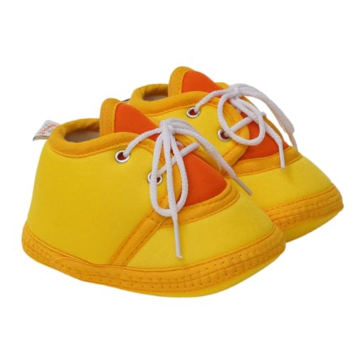 Image of Neska Moda 6 To 12 Months Baby Boys & Baby Girls Cute Soft Cotton Pre-Walker Lace Booties-BT4713