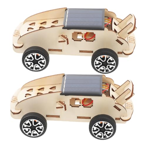 Lrxiyode GAH540 Solarauto Holzbausatz 2 Stück