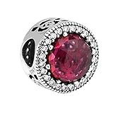 schmuck rotgold 585 2017 Frühling rote Kristall Rose Belle strahlende Perle 