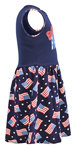 Image of Unique Baby Girls Mermaid in The USA Sleeveless 4th of July Dress