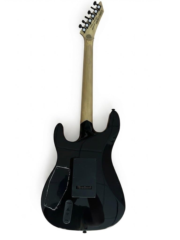 Chitarra elettrica a corpo solido, grafica Black Occult Spirit Board con doppio humbucker e tremolo di bloccaggio, 6 corde a grandezza naturale for heavy metal (Guitarra Eléctrica)