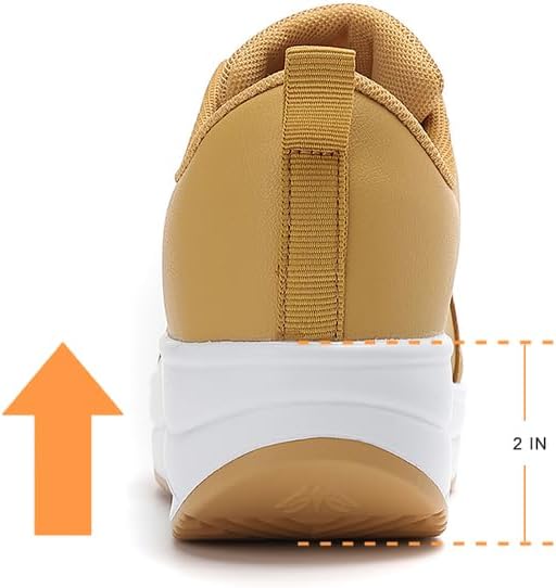Oude Womens Walking Sneakers Comfy | Platform Shoes for Women Fashion | Stylish Standing All Day Rocker Bottom - Image 8