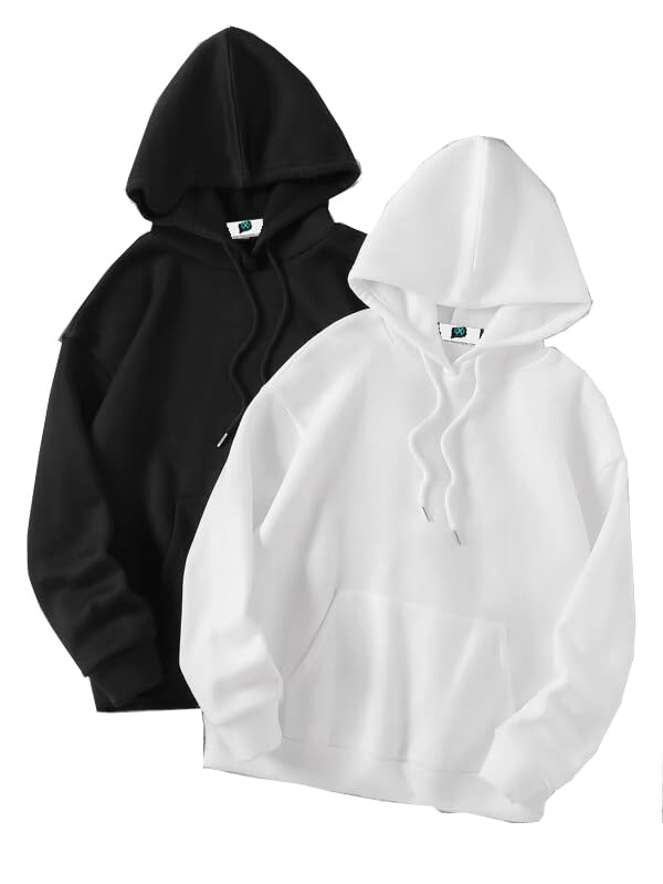 sxv style SXV Plain Solid Sweatshirt Hoodie for Men-picture-45