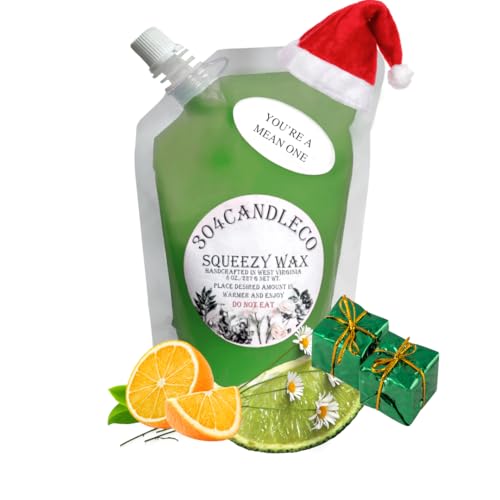 304CandleCo Large Squeeze Soy Wax Melt - 50 SCENTS! - Highly Fragrant &amp; Hand-Crafted - Easy Mix &amp; Match - American Made - Perfect for Wax Warmers (3oz, Citron Sorbet)