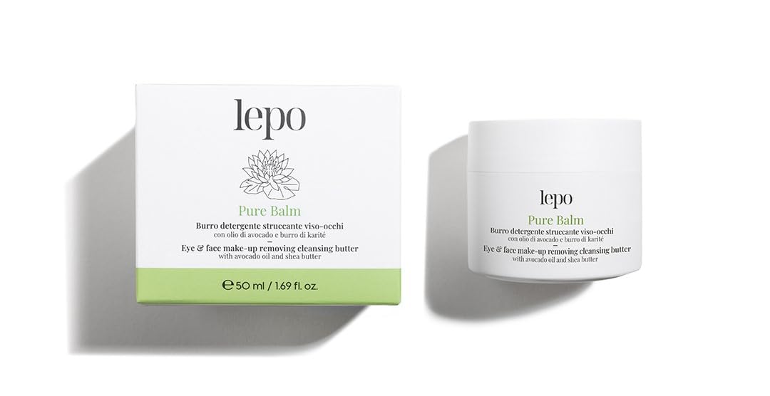 Lepo | Pure Balm, Burro Struccante 50 Ml, Detergente Viso E Occhi Con Olio Di Avocado E Burro Di Karité - 4