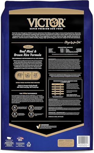Image of VICTOR Select Gluten-Free Beef Meal & Brown Rice Dry Dog Food, 40 lb | Super Premium Dog Food, Beef Meal & Brown Rice Formula, For Immune & Gut Health, For Normally Active Dogs of All Life Stages
