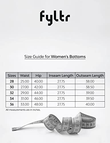FYLTR Chino confortable en coton stretch avec taille élastique pour femme, Bleu marine lourd, 28