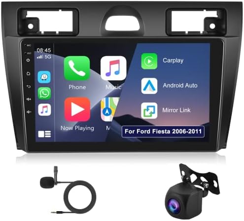 Autoradio Android Per Ford Fiesta 2009-2017 - CarPlay Wireless, Android Auto, Telecamera Retro - Foto 3