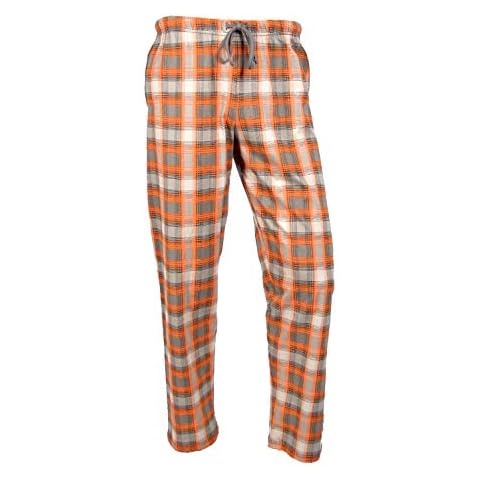 e.VIP Men's Long Pyjama Bottoms Chris L 719 Made of Pure Cotton - Color: Orange Checkered - XXXL Cover
