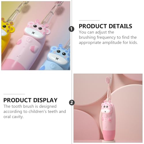Cepillo de dientes eléctrico sónico infantil de silicona YARNOW ajustable 3