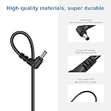 GINTOOYUN 9,8 ft DC przedłużacz 5,5 mm x 2,1 mm, 90 stopni, kąt prosty, wtyczka do gniazda, kabel zasilający 18 AWG do monitoringu bezpieczeństwa CCTV, do monitorowania bezpieczeństwa wewnątrz i na