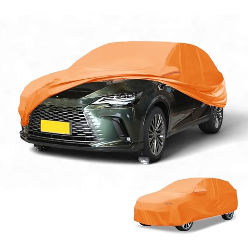 Bâche voiture étanche Lexus RX anti-UV protection extérieure intégrale 210D-PU orange