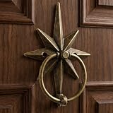 Shimeyao Antique Brass Bethlehem Star Door Knockers for Front Door