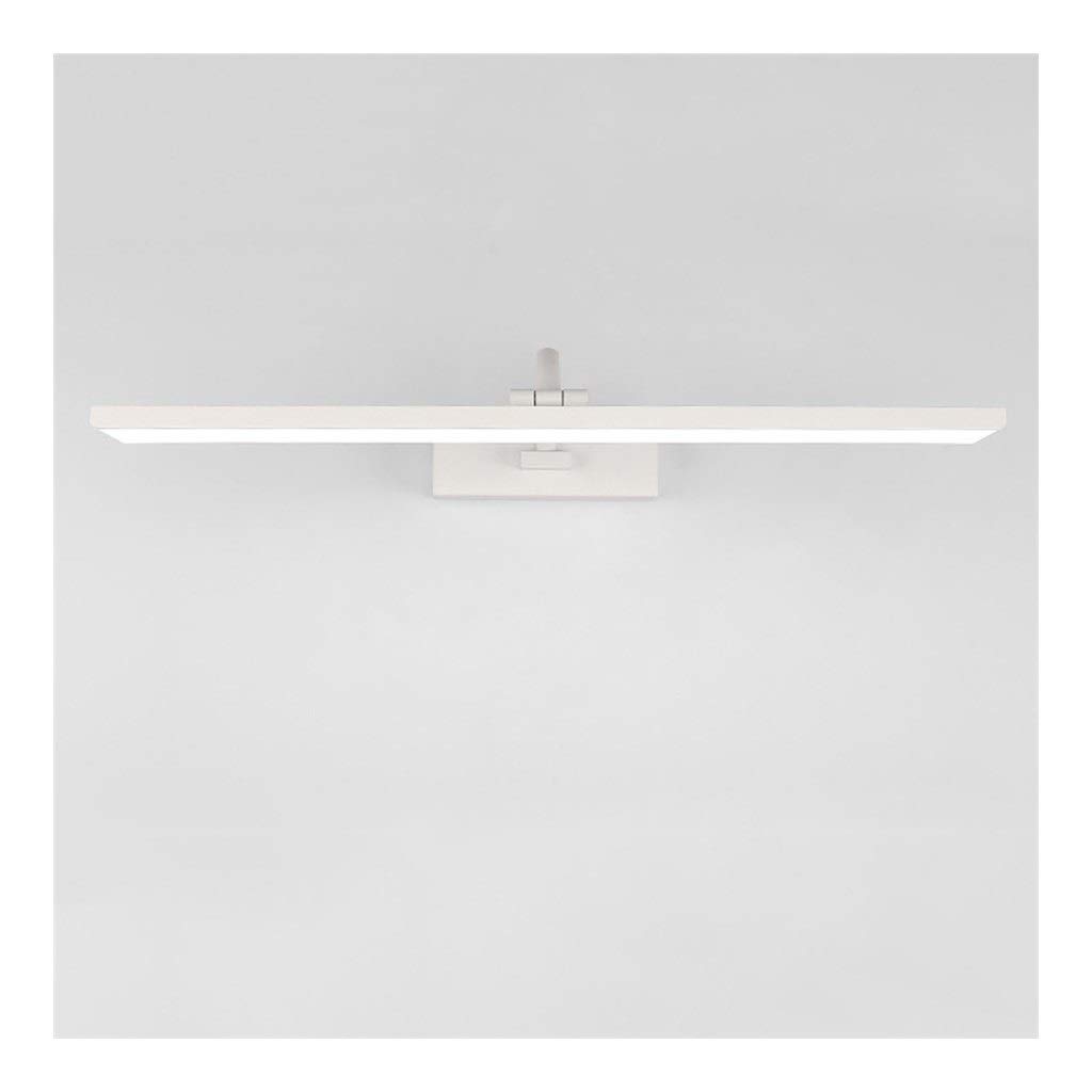 Lhh 180° Rotation LED Mirror Lamp IP44 Waterproof Anti-fog Bath Mirror Lamps Neutral White 4000K Makeup Wall Lamps Energy Level A + (Color : White neutral light, Size : 32w 81cm)