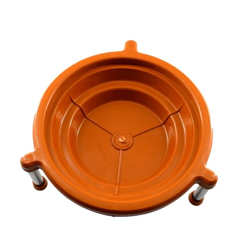 VKDAS Multipurpose Matka Stand/Plant Stand/Pot Stand, Water Pot, Gas Cylinder Stand ABS Unbreakable Plastic Pot Rack for Kitchen, Garden, and More (Brown)