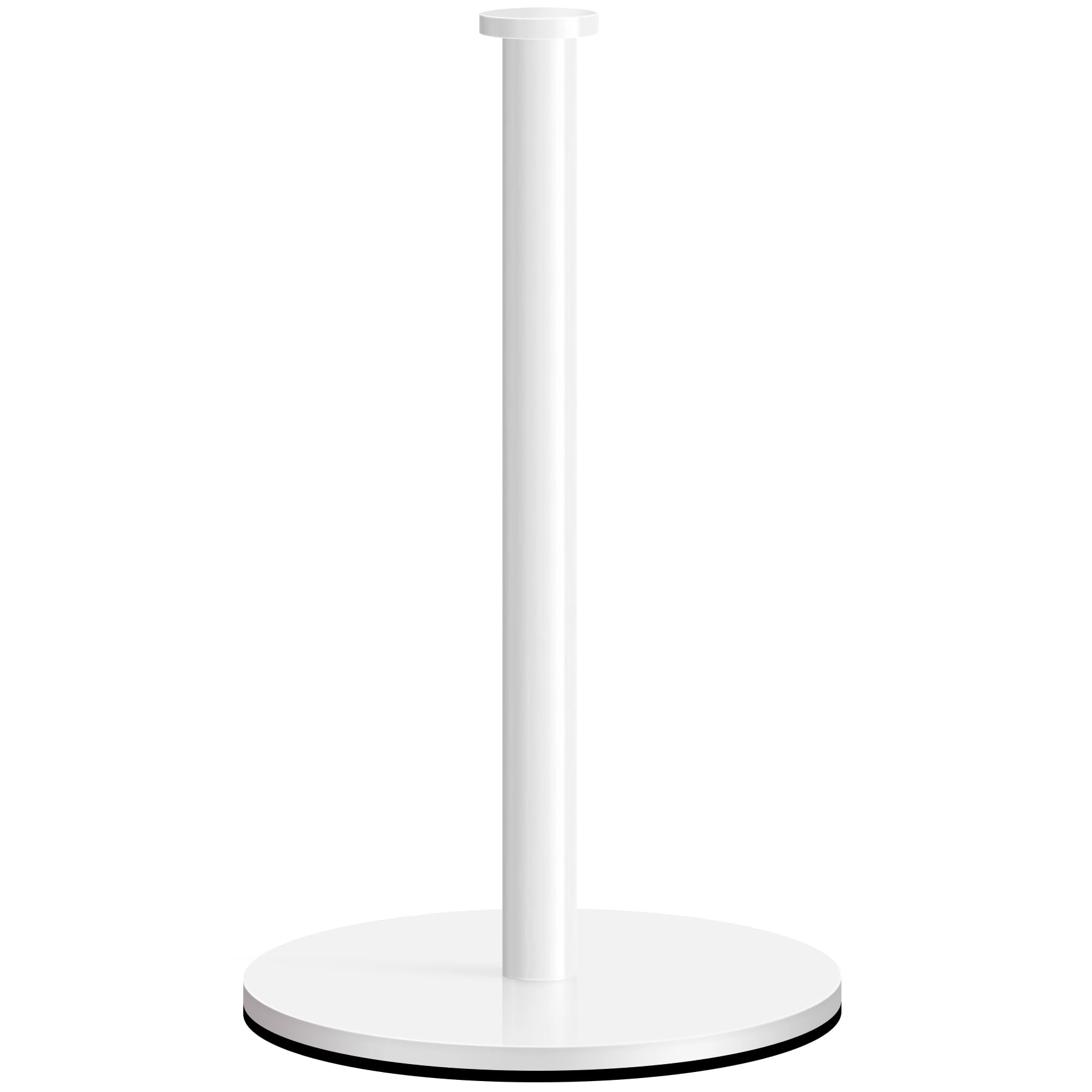 Oboding White Paper Towel Holder Countertop, Kitchen Paper Towel Holder Stand For Kitchen And Bathroom Organization And Storage, Paper Towel Holders For Standard And Large Size Rolls (White)