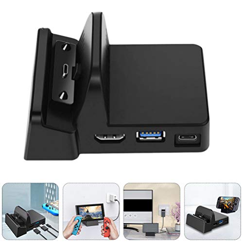 STOBOK Switch Tv Dock Mini Docking Station Portátil Substituto Adaptador de Tv Switch Carregador Doc