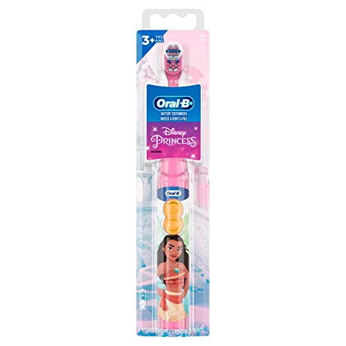 Oral-B Brosse à dents pour enfant à batterie douce Disney Princesse
