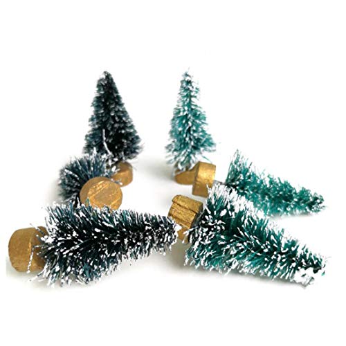 Ornamente Puppenstuben Miniatur-Sets Regen Stiefel Kranz Besen Baum für Dekoration 6PCS Geschenk – Bild 3