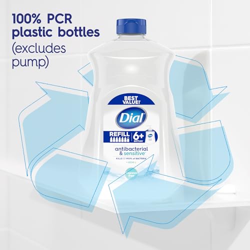Dial Antibacterial Liquid Hand Soap, Fragrance Free, 52 fl oz, 3-Pack - image 9