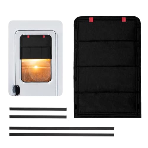 para Ventana de Puerta de Camping-Car | Protección Oscura y Anti UV,Visual Anti UV Tela Oxford Impermeable para Camping Car,para Camping Viaje Road Trip Playa Parques Picnic DET