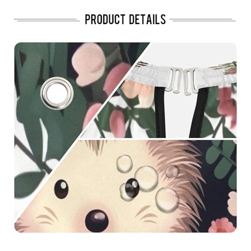 Capa profesional impermeable para cortar cabello Cute Hedgehog con cierre ajustable de broche para peluquería y estilismo miniatura 4