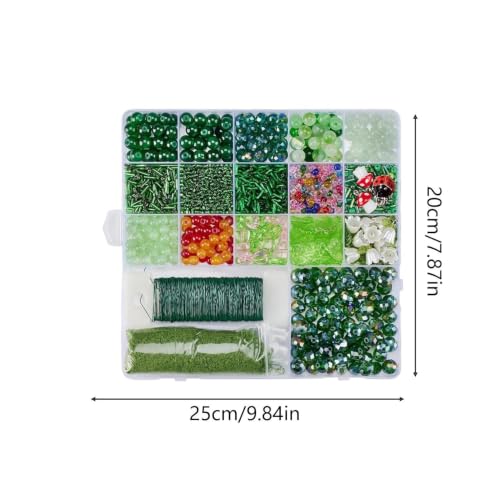 Perlas verdes para plantas y pendientes: set de desarrollo de habilidades y manualidades 6