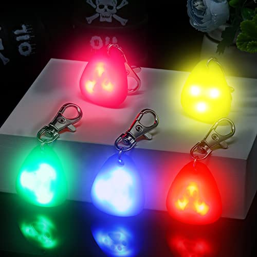 5 Pcs Clip On Dog Collar Silicone Led Dog Collar Dog Tag Light Dog Collar Light Waterproof Safety Night Walking Lights For Camping Dog Cat, Battery Included, 5 Colors (Paw) #TOP6