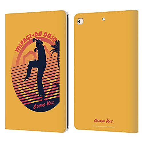 Étui portefeuille Cobra Kai Miyagi Do cuir résistant pour protéger l'iPad 9.7 des chocs