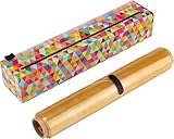 Chicwrap Triangle Refillable Plastic Wrap Dispenser/Slide Cutter and 250' of Professional BPA Free Plastic Wrap