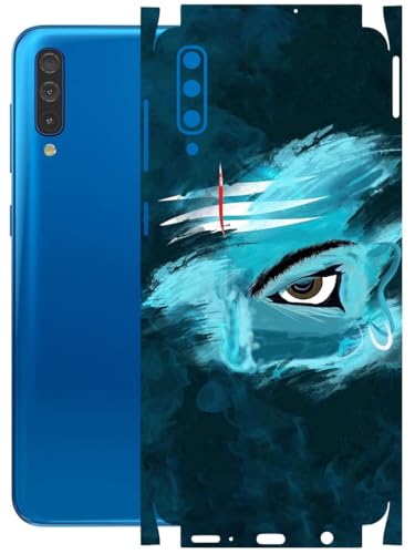 Image of AtOdds - Full Body Back Screen Guard Protector Film - Lamination Wrap Skin Sticker Compatible with Samsung Galaxy A50 | Scratchproof Matte Finish (Mahadev)