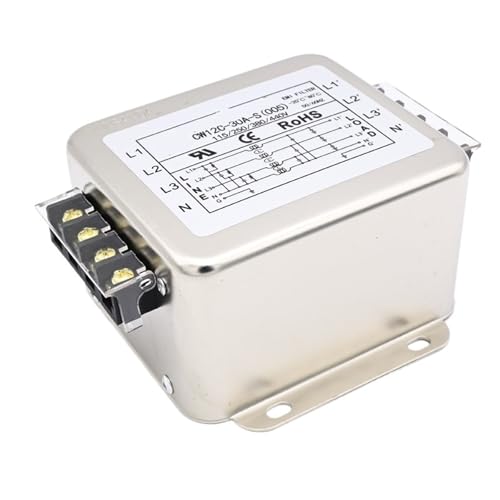 Filtro de potencia 380V trifásico CW12B-20A-S atenuador de ruido eléctrico 10A