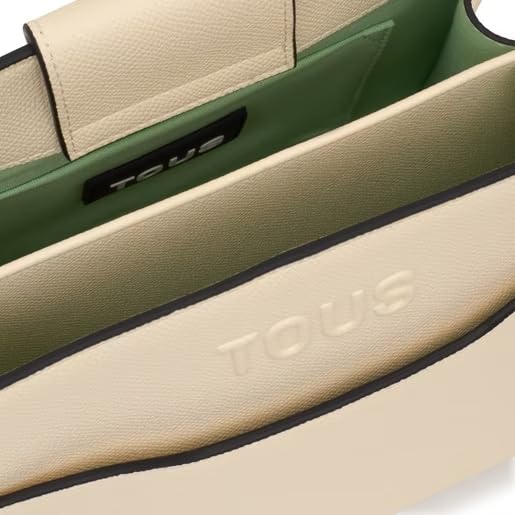 Sac main TOUS Audree beige petit shopper Saffiano femme - 2