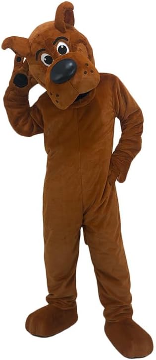 Brown dog Cartoon Mascot Costume Adult Cosplay