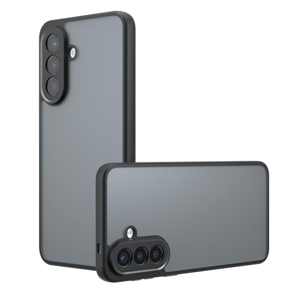 Image of Matte PC + TPU Back Cover Case for Samsung Galaxy A27 5G,Air Bag Protection, Anti-Fingerprint, Micro Arc Edge, Never Turns Yellow, Camera Lens Guard, Black