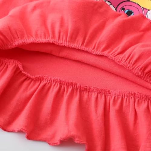 Image of Toddler Girl Long Sleeve T-Shirts Kids Cotton Fall Top 2-7 Years | 3 Pieces Soft Cotton Casual T-Shirt