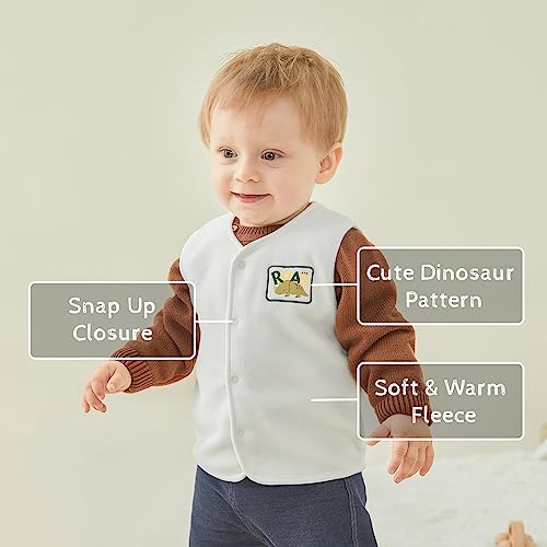 Image of pureborn Baby Toddler Vest Boys Girls Waistcoat Sleeveless Jacket 3M-4T