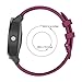 ISABAKE Band Replacement for Garmin Vivoactive 4,22mm Silicone Strap Compatible with Samsung Galaxy Watch 46mm/Gear S3 Frontier/Classic, Quick Release Wristband for Smartwatch Accessories(Wine red)
