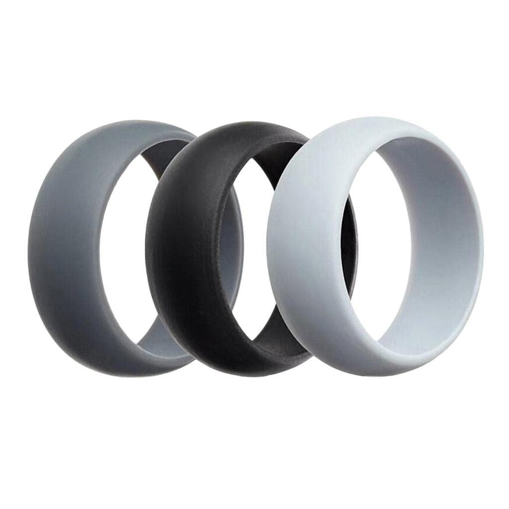 3Pcs 8mm Wide Flexible Rubber Silicone Wedding Finger Ring Band US Size11 |Jewelry & Watches | Fashion Jewelry | Rings-image-16