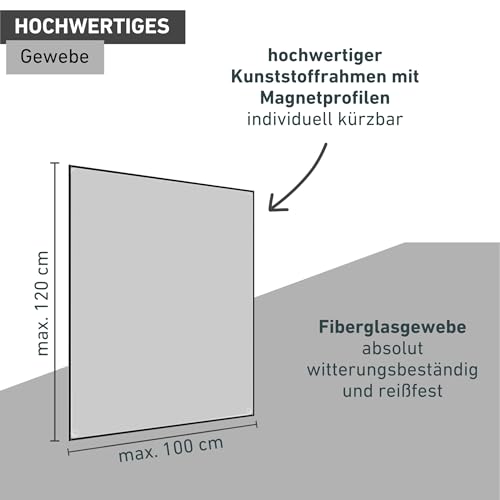 Windhager Insektenschutz Magnetfenster 100 x 120 cm