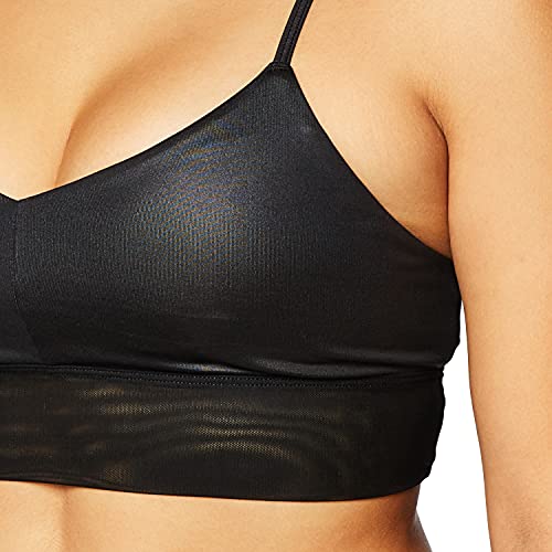 Buy Alo Yoga Women's Lush Bra, Black Glossy/Black, X-Small at