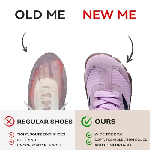 Image of Barefoot Shoes Women Casual Sneakers,Wide Toe Box Shoes Women Zero Drop Barefoot Shoe Men,Minimalist Trail Running Shoe,Non-Slip Lightweight Breathable Comfortable Fashion Walking Hiking Shoes Unisex