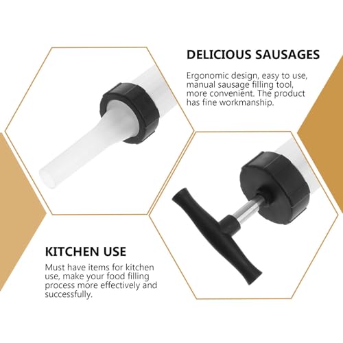 Hemoton Máquina de encher salsicha Kit de máquina manual de salsicha Enchedor de carne Ferramentas d