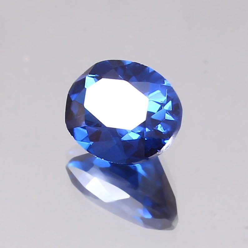 Saphir bleu naturel 10x7mm, la gemme idéale pour fabriquer un bijou personnalisé à offrir - 4