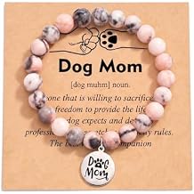 Tarsus Dog Mom Gifts for Women, Dog Mom Christmas Mothers Day Gifts, Best Dogs Lover Charm Bracelet Gift for Women